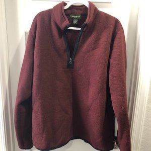 Eddie Bauer Mens Large pullover 1/4 Zip